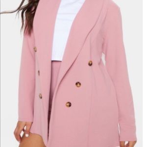 NWT PrettyLittleThing Pink Oversize Blazer